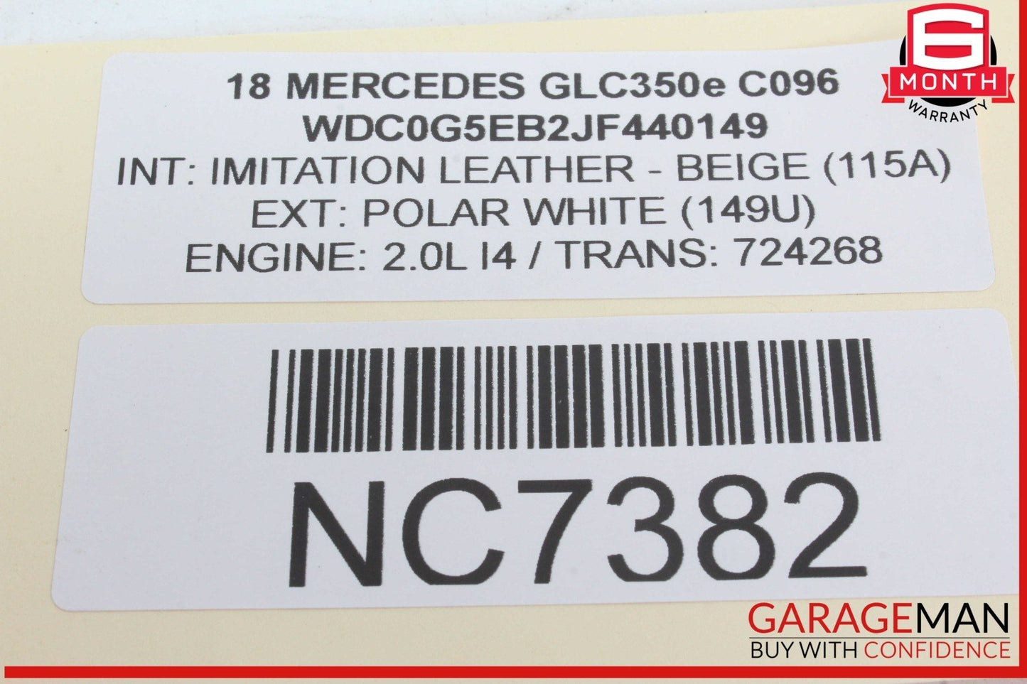 15-20 Mercedes X253 GLC350e Front Right Side Door Window Regulator Motor Unit