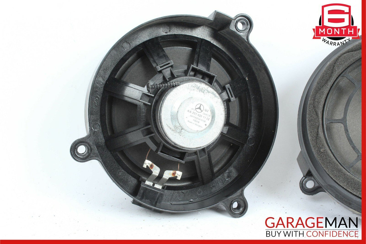 01-07 Mercedes W203 C230 Front Right & Left Side Door Sound Audio Speakers Set