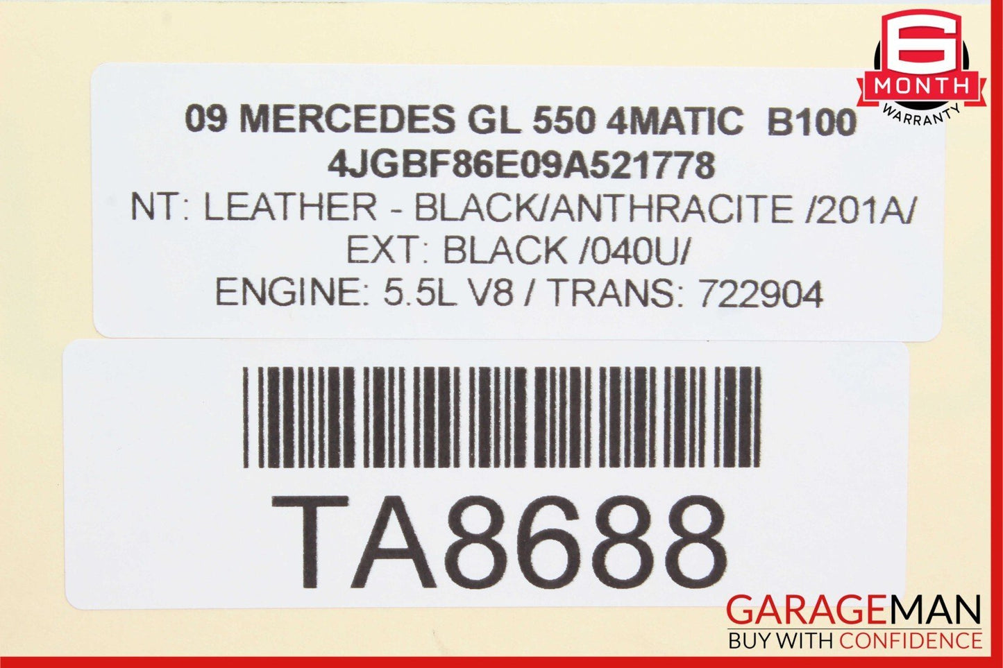 06-13 Mercedes X164 GL550 4MATIC TPMS Tire Pressure Control Module Unit OEM