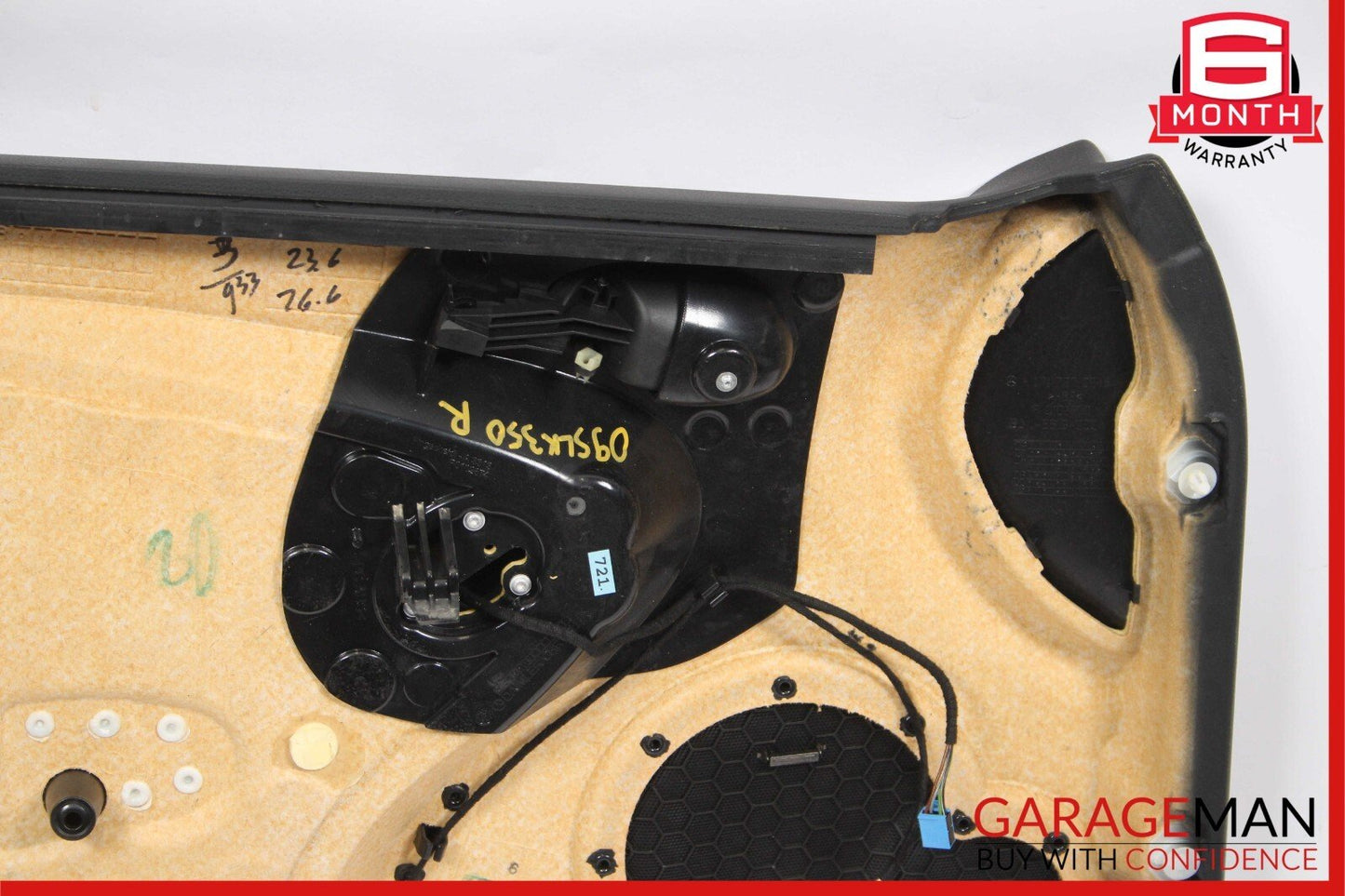 05-11 Mercedes R171 SLK350 SLK300 Front Right Interior Door Panel Cover Black