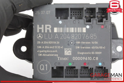 08-18 Mercedes W204 C300 GLK350 C250 Rear Right Side Door Controller Module OEM
