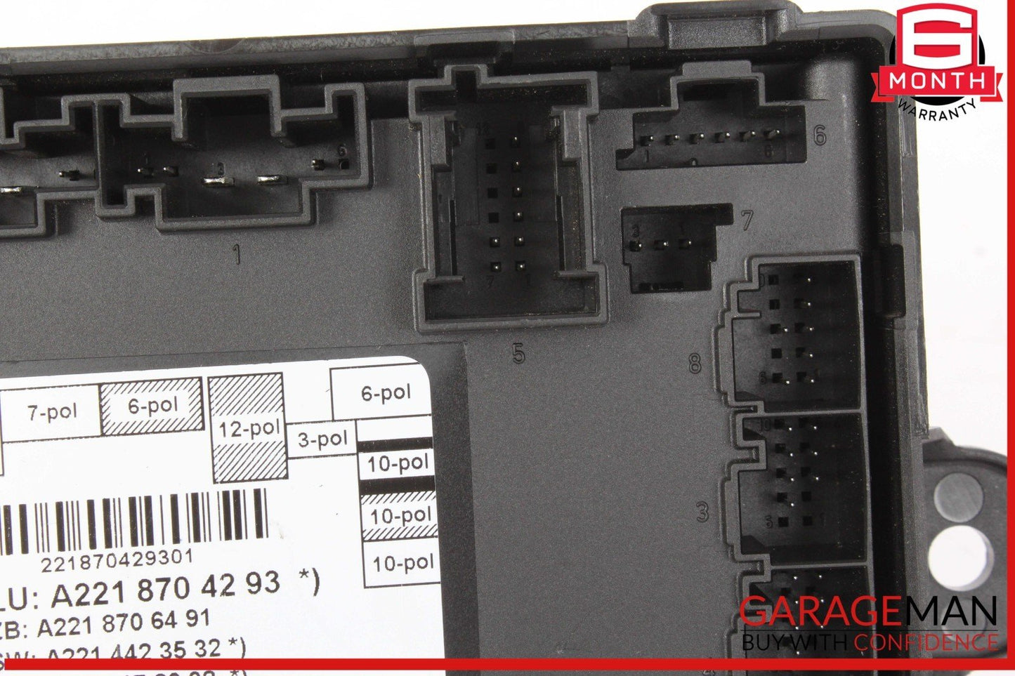 07-13 Mercedes W221 S550 S63 AMG Front Right Door Control Module 2218704293 OEM