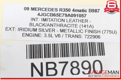 05-15 Mercedes W251 R350 4MATIC Engine Motor Air Valve 0021407560 OEM