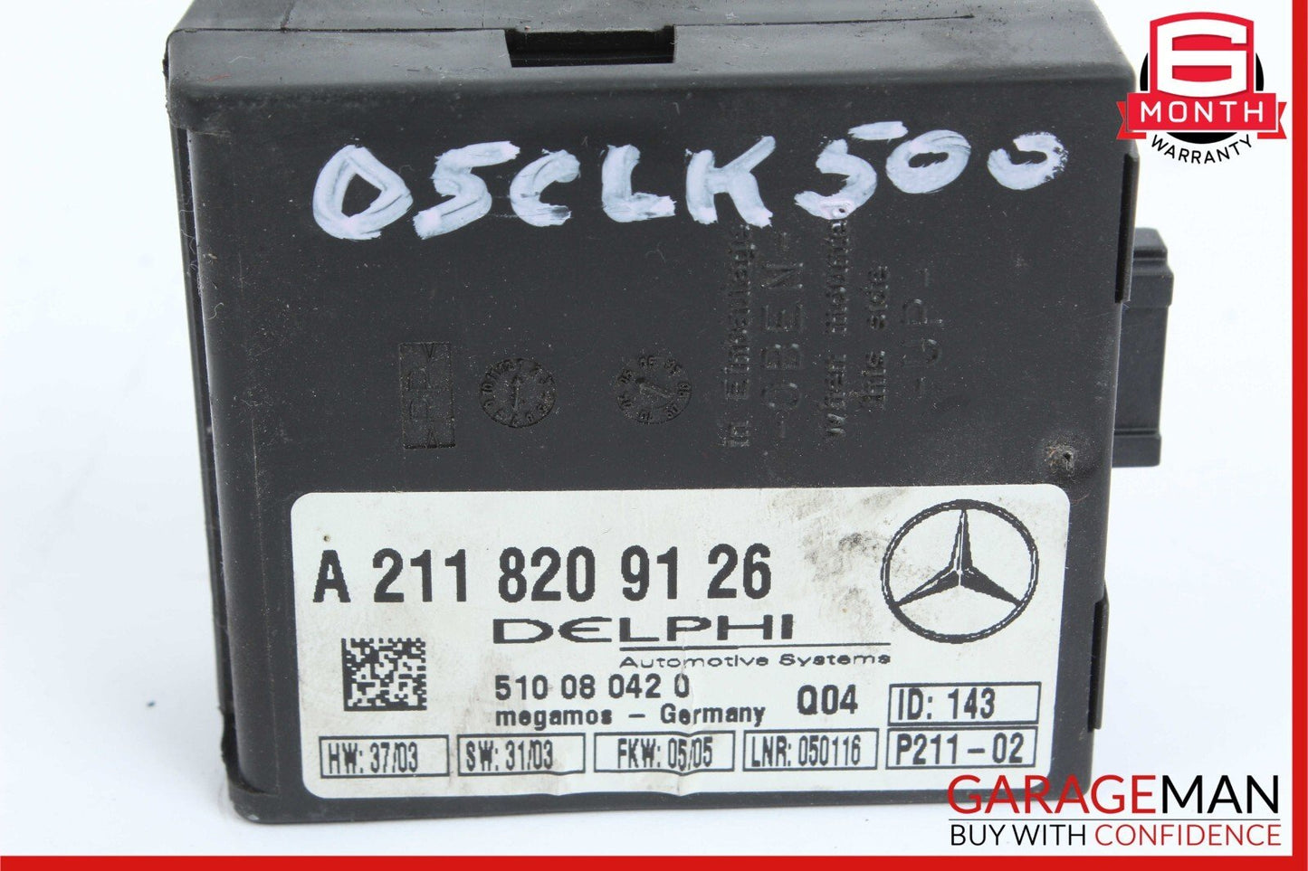 Mercedes CLK500 SLK280 CL500 S430 E320 Anti Theft Alarm Module 2118209126 OEM