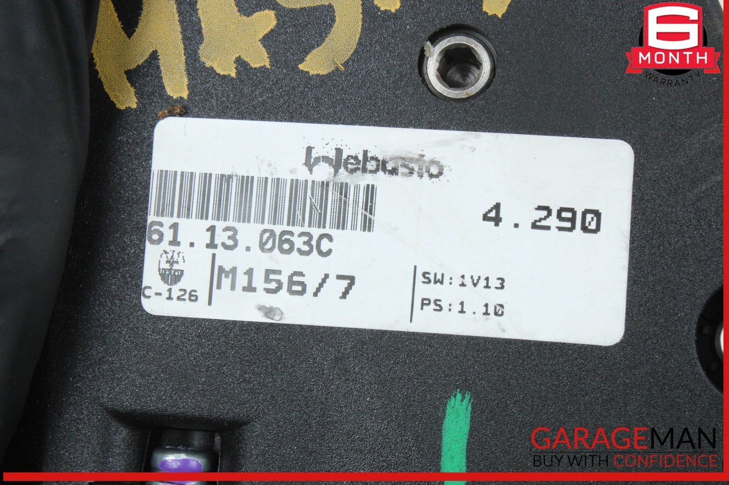 14-17 Maserati Ghibli Sunroof Panoramic Roof Window Regulator Motor Unit OEM