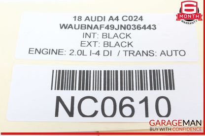 17-24 Audi A4 Quattro Front Right Passenger Side Window Regulator Motor OEM