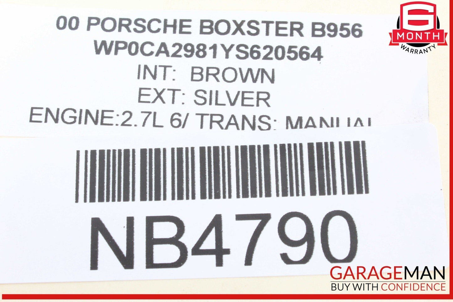 97-04 Porsche Boxster 986 Carrera 996 Rear Left / Right Lower Control Arm Track