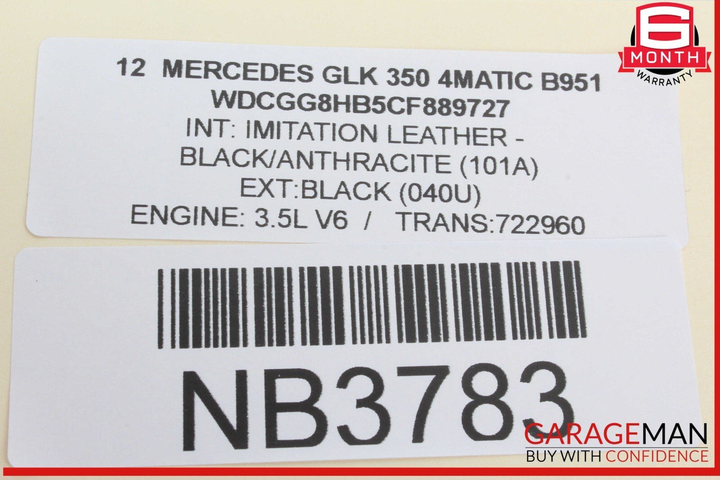 08-20 Mercedes X204 GLK350 4MATIC Front Right Door Lock Latch Actuator OEM
