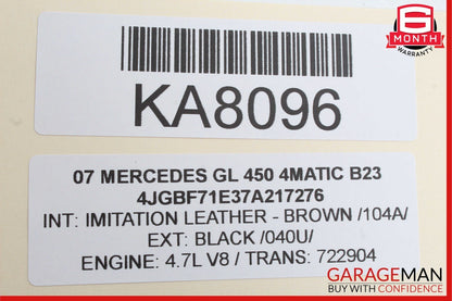 07-12 Mercedes X164 GL450 Third Row Seat Folding Power Switch Control Button OEM
