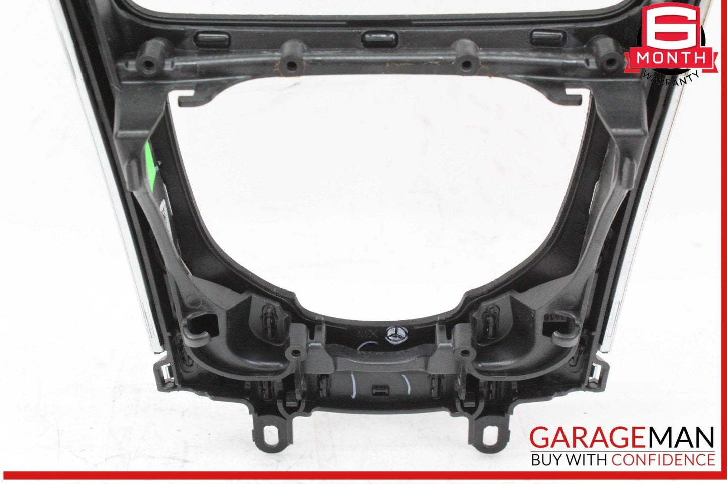 15-18 Mercedes W205 C300 Center Console Trim Bezel w/ Control Switch & Clock OEM
