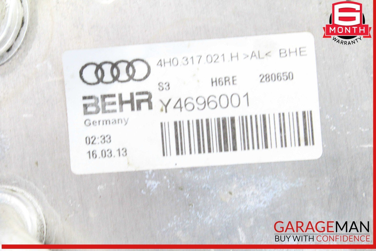 12-17 Audi A7 A6 Automatic Transmission Fluid Oil Cooler 4H0317021H OEM
