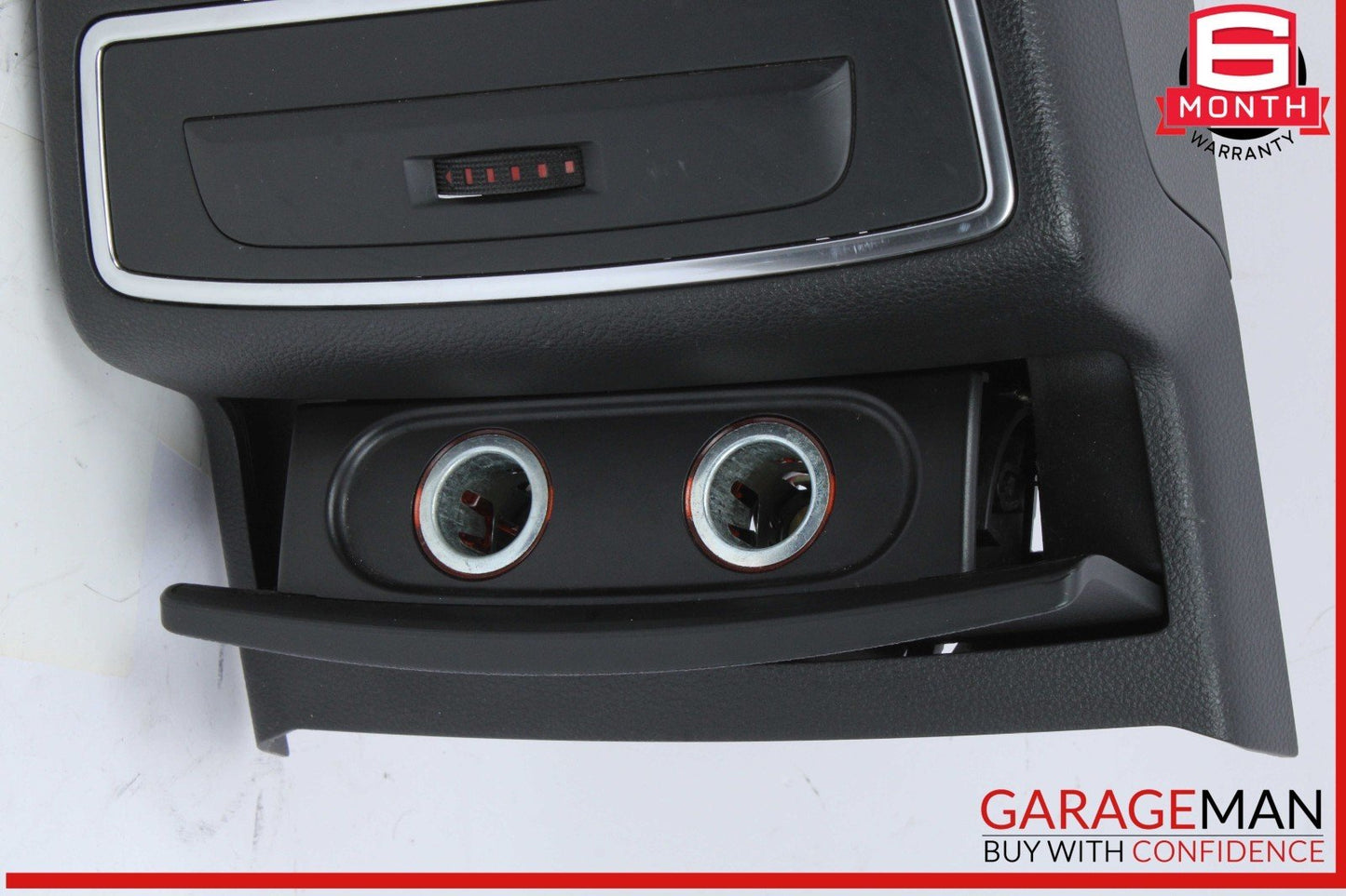 12-18 Audi A6 S6 A7 Rear Climate Control Trim w/ Ashtray Cigarette Lighter OEM