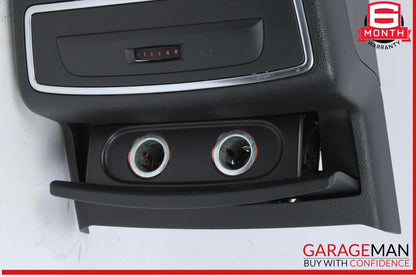 12-18 Audi A6 S6 A7 Rear Climate Control Trim w/ Ashtray Cigarette Lighter OEM