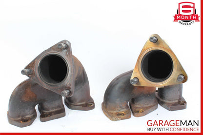 11-18 Porsche Cayenne 958 Motor Engine Left & Right Exhaust Manifold Set of 2