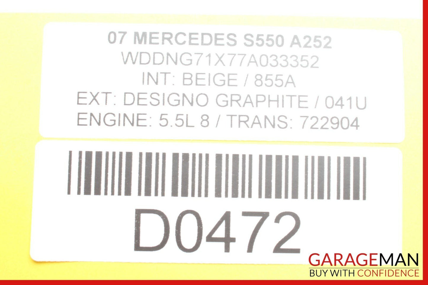 07-13 Mercedes W221 S550 S63 AMG Tire Pressure Monitor Module Unit 2215408045