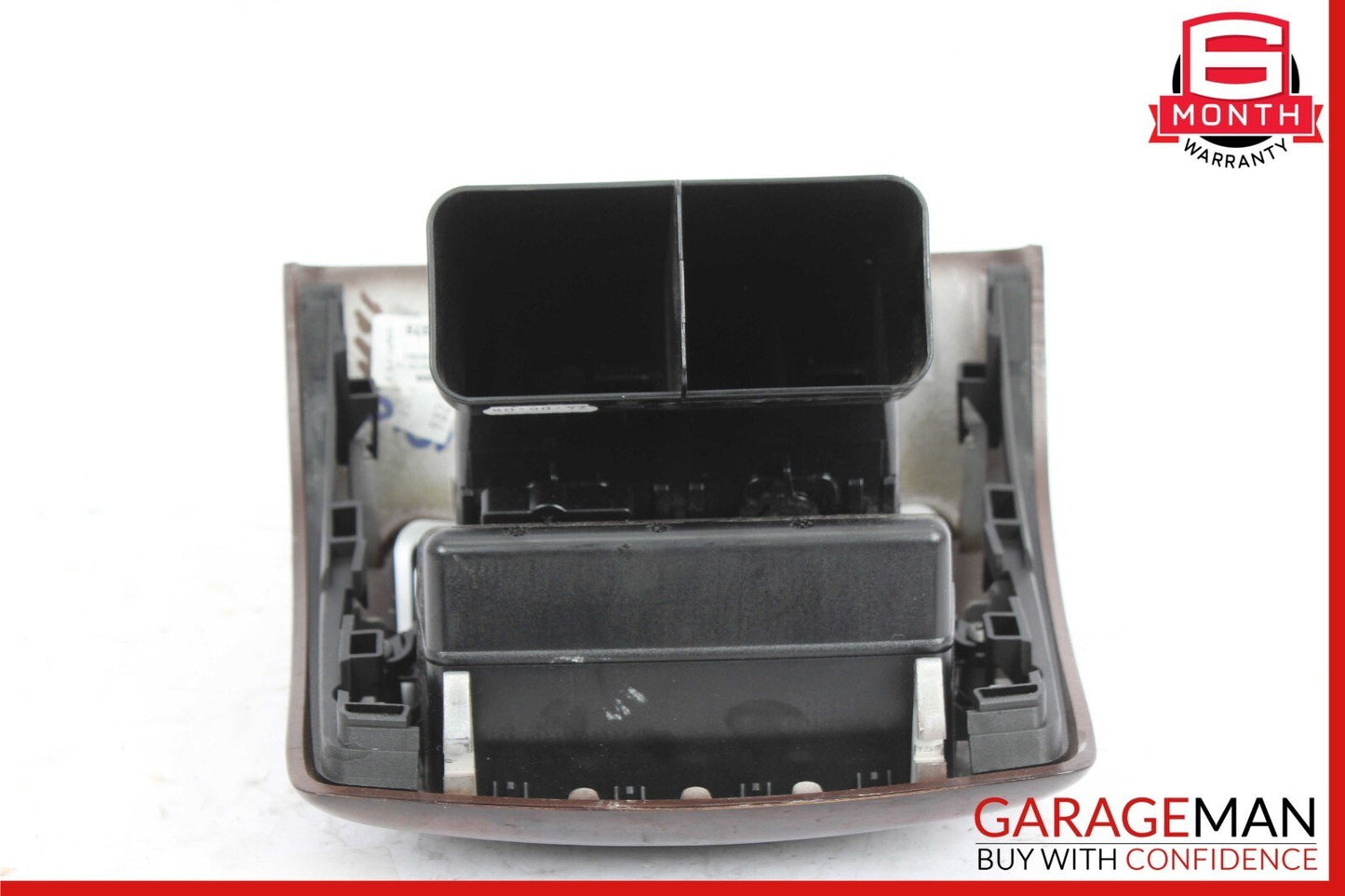 07-13 Mercedes W221 S550 S63 Rear Center Console A/C Air Vent Trim Panel Wood