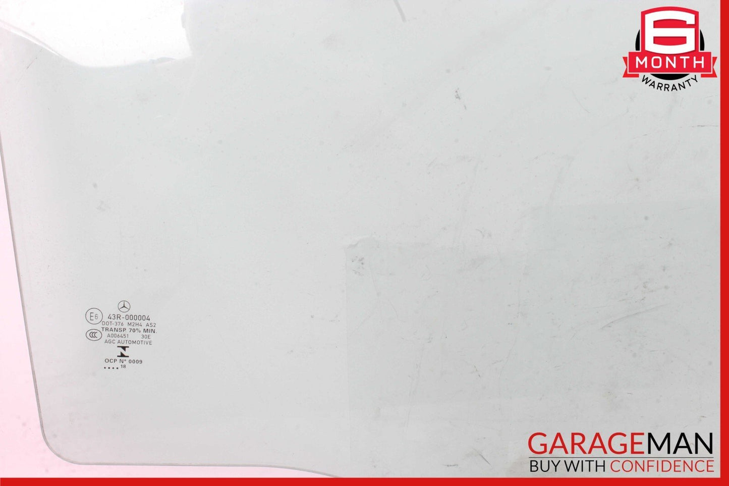 15-20 Mercedes W205 C300 C350e C400 Rear Right Side Door Window Glass Clear