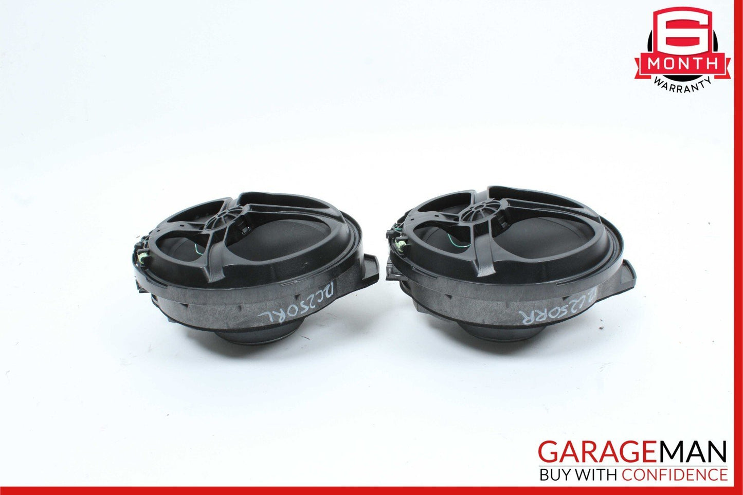 08-15 Mercedes W204 C250 C300 Rear Left and Right Side Door Speaker Set 2 Pc OEM