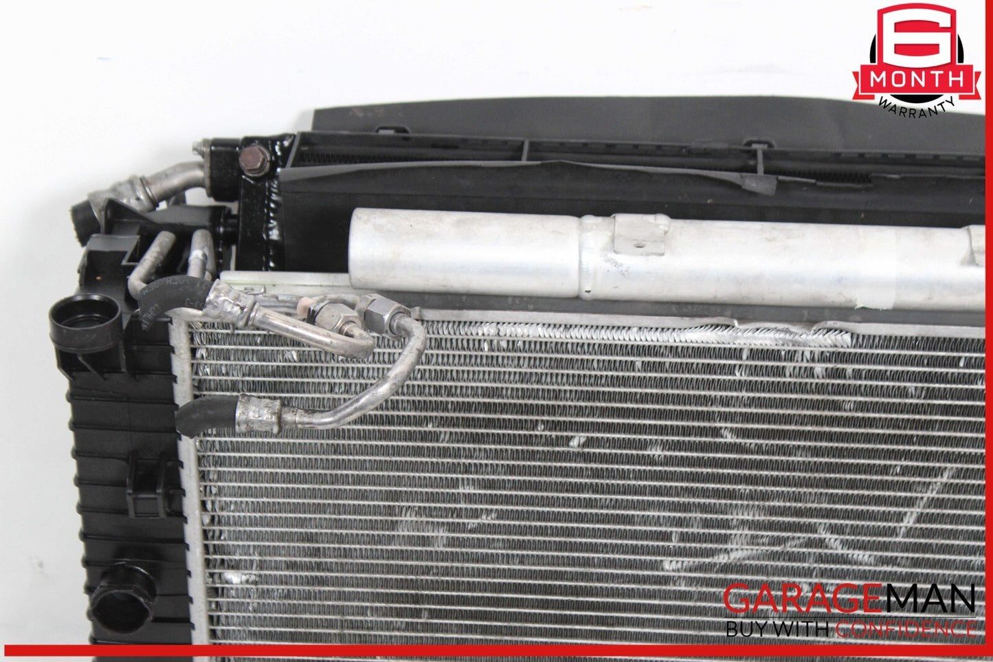 03-08 Mercedes W220 S55 AMG Engine Cooling Radiator AC A/C Condenser Assembly