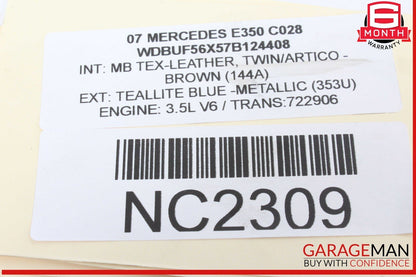 03-11 Mercedes W211 E350 CLS550 Front Left Side Lower Rearward Control Arm OEM