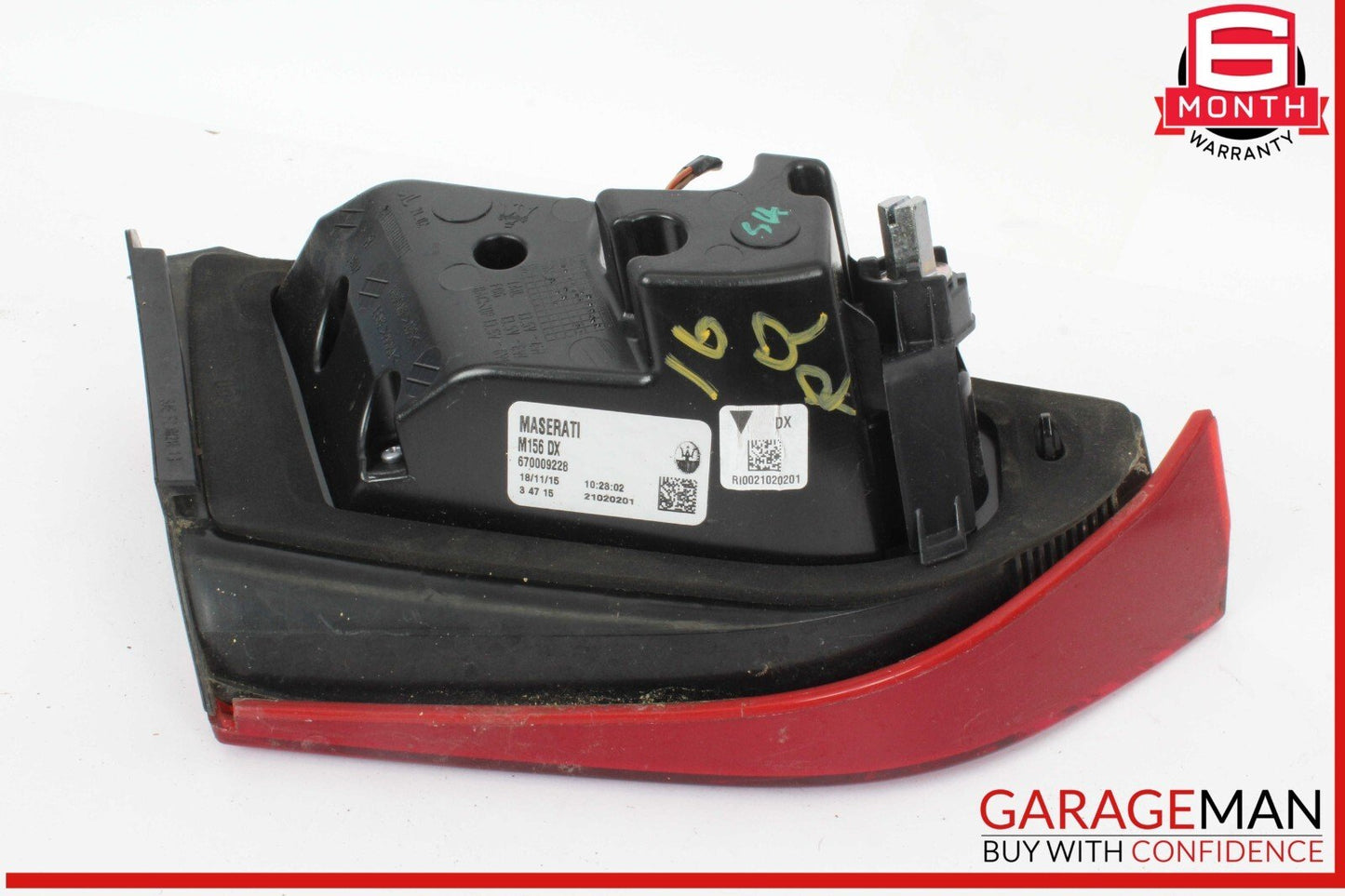 14-20 Maserati Quattroporte M156 Right Side Inner Tail Light Lamp OEM