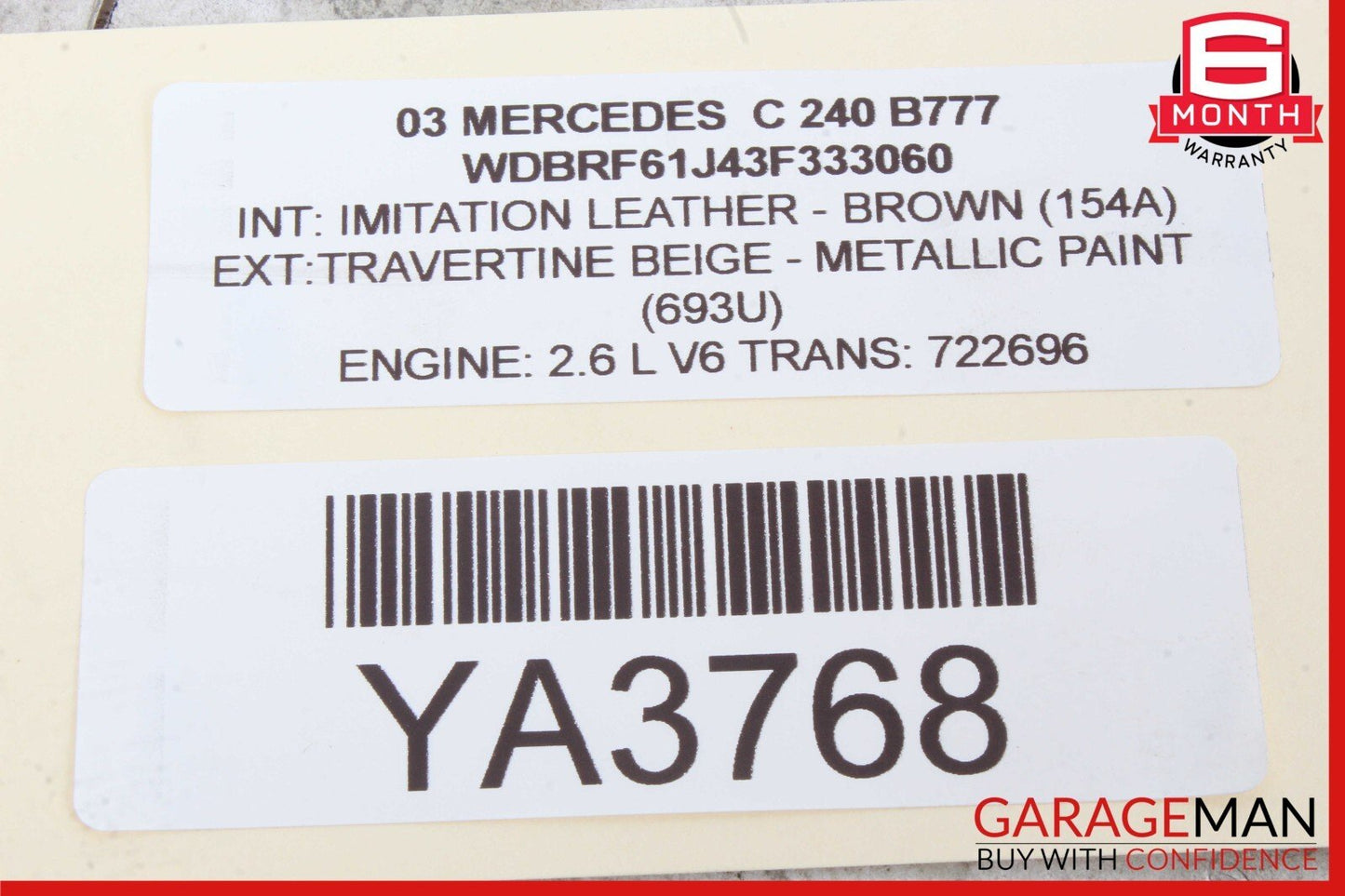 01-07 Mercedes W203 C240 C230 Front Left Side Door Controller Module Unit OEM