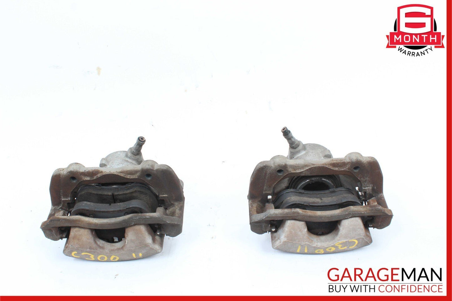 08-15 Mercedes W204 300 Front Left & Right Side Brake Calipers Caliper Set of 2