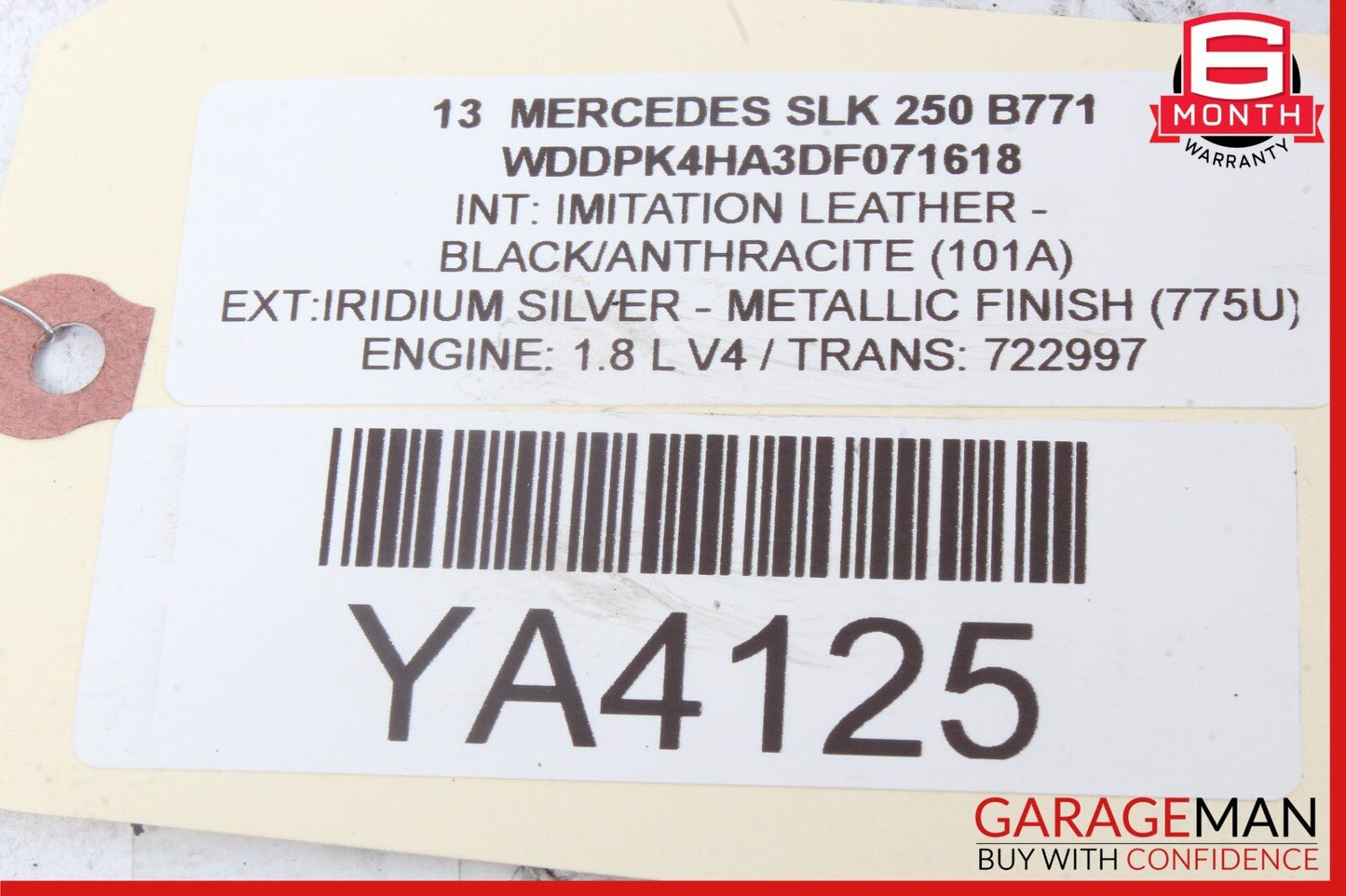 08-17 Mercedes R172 SLK250 E400 Front Left Side Lower Control Arm RWD OEM