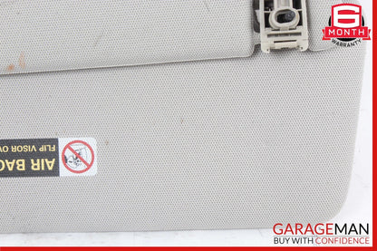 07-15 Audi Q7 L4 Front Right Passenger Side Sun Visor Shade Gray 4L0857552D OEM