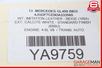 12-19 Mercedes X166 GL450 ML400 GLS550 ABS Anti Lock Brake Pump Hydraulic OEM