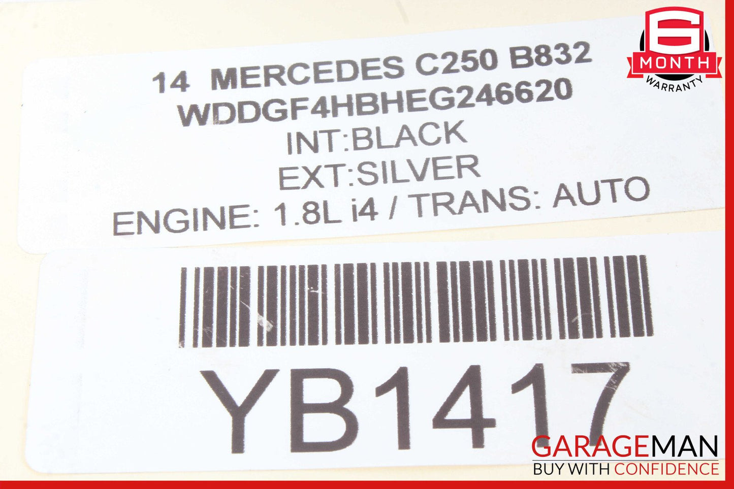 08-18 Mercedes W204 C250 Rear Right or Left Side Lower Thrust Control Arm