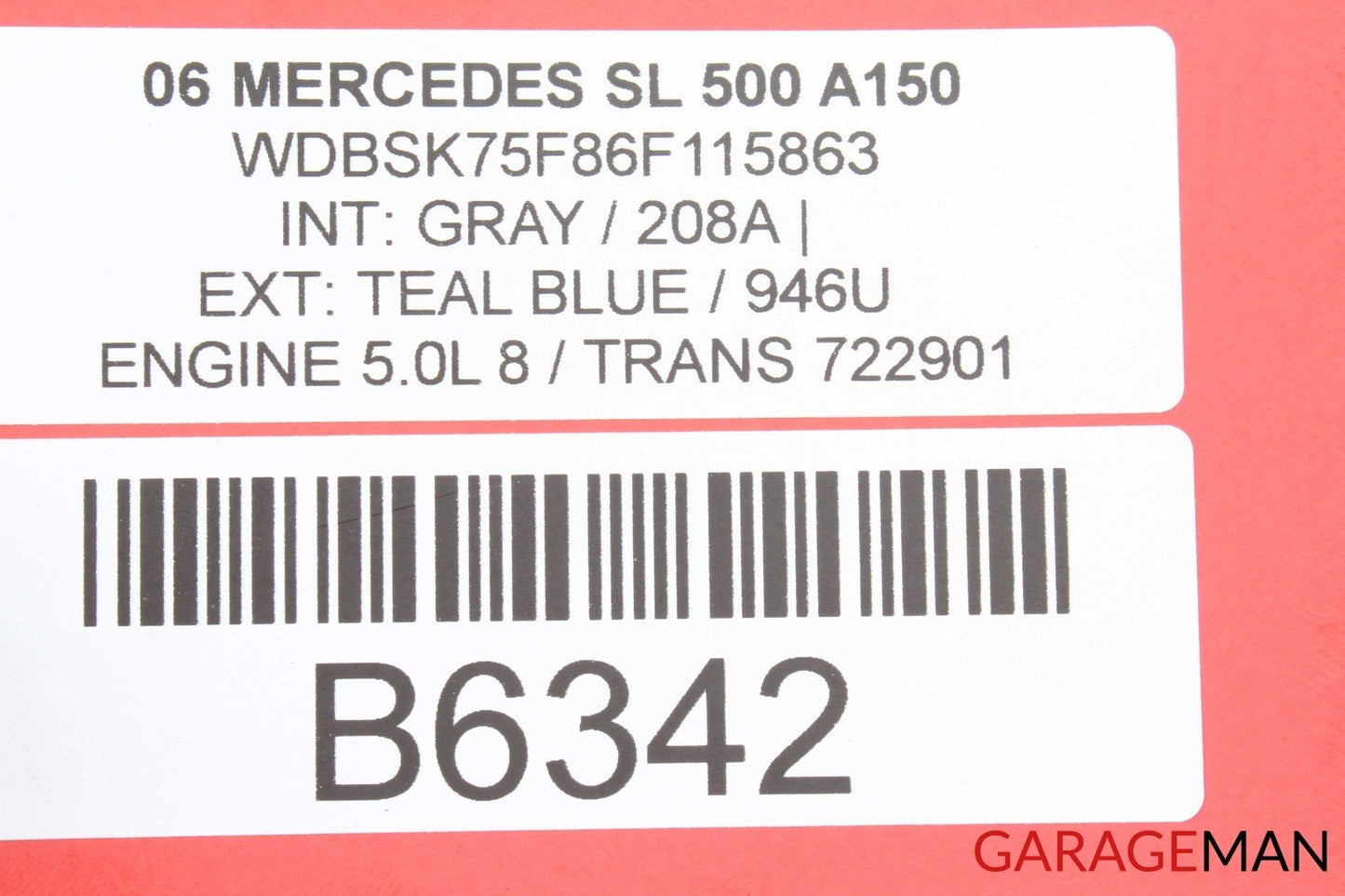 03-06 MERCEDES R230 SL500 FRONT RIGHT PASSENGER SIDE DOOR SOUND SPEAKER Q2 OEM