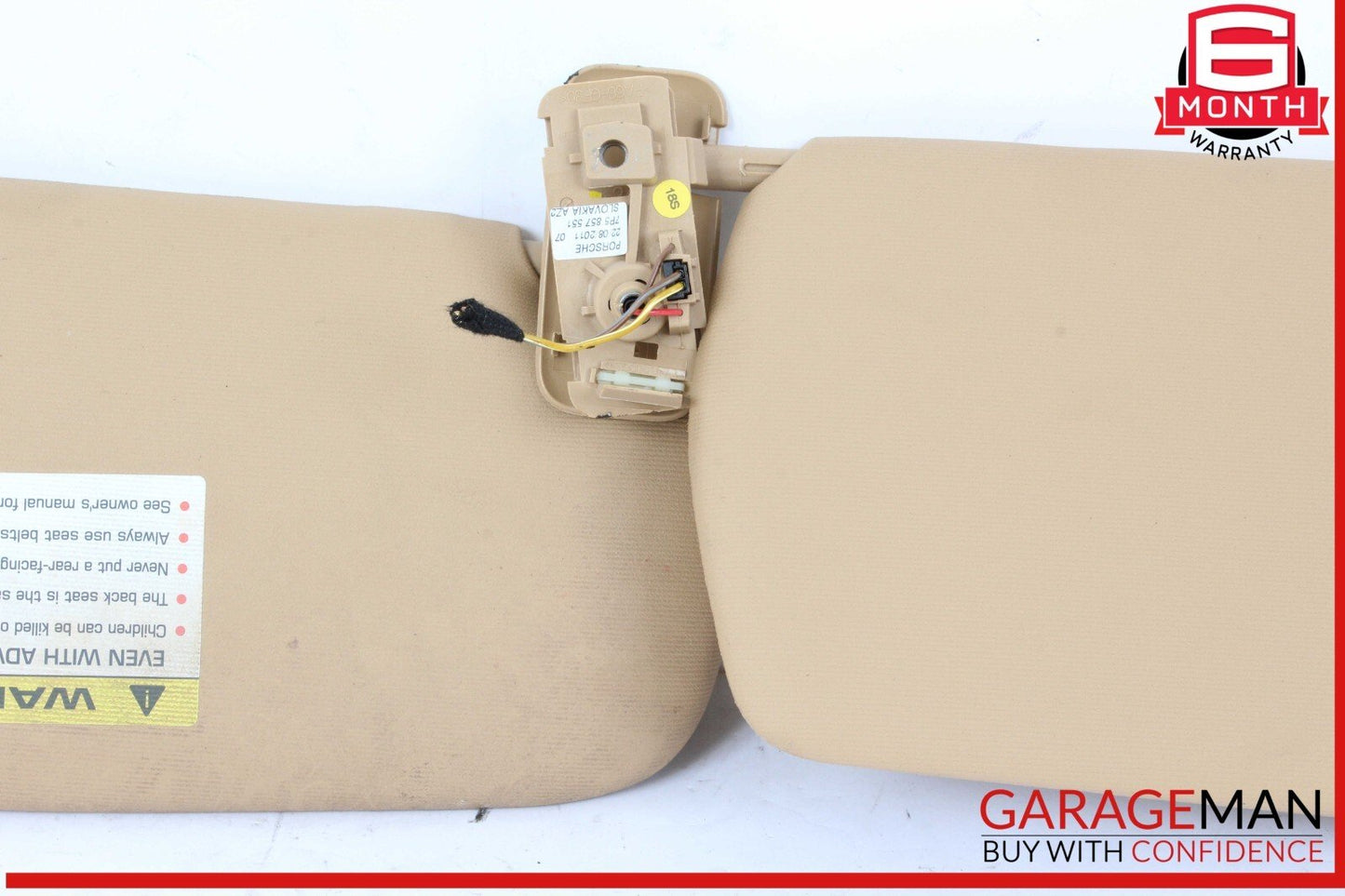 11-14 Porsche Cayenne S 958 Front Left Driver Side Sun Visor Sunvisor OEM