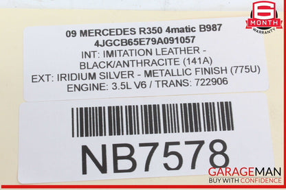 06-13 Mercedes W251 R350 4MATIC Front Left Driver Side Door Control Module OEM