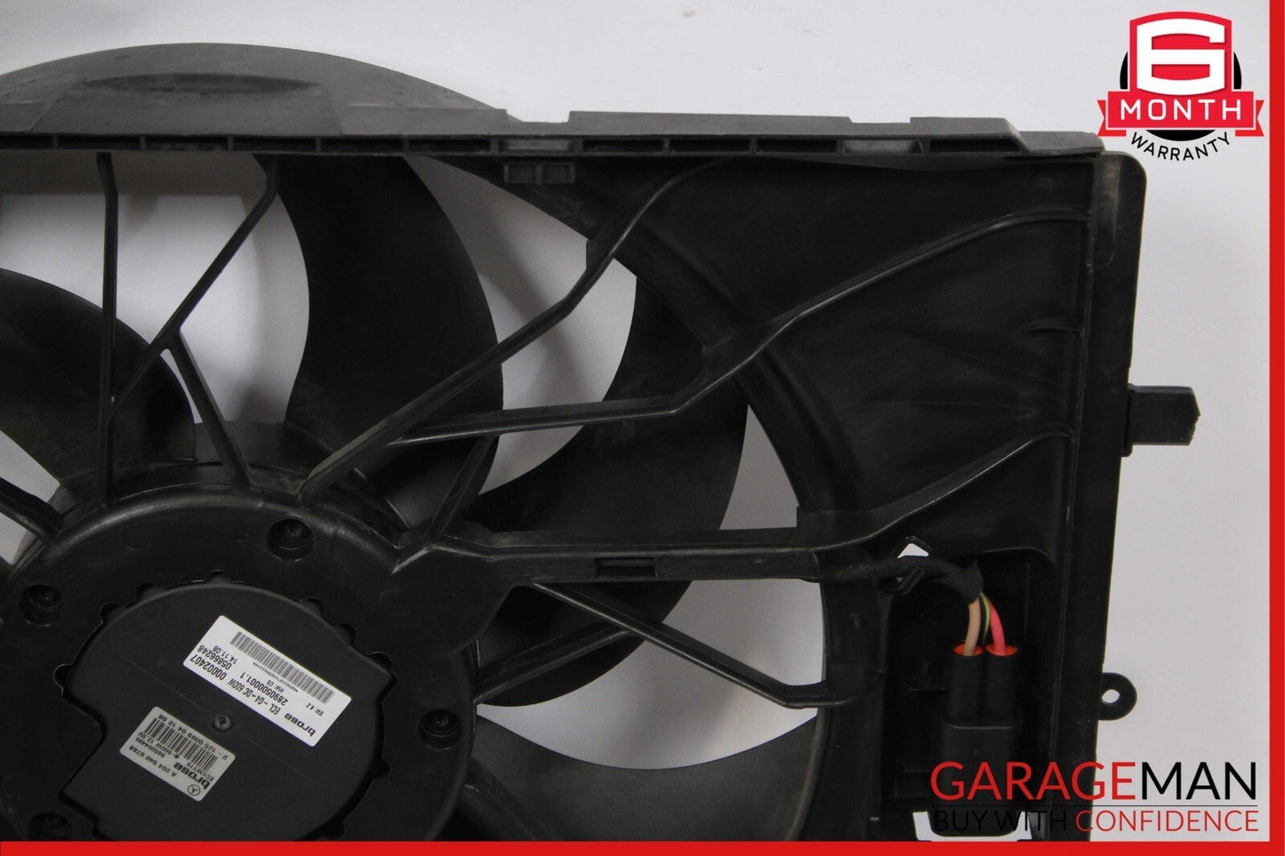 08-18 Mercedes GLK350 C300 Engine Radiator Cooling Fan Shroud Motor Assembly