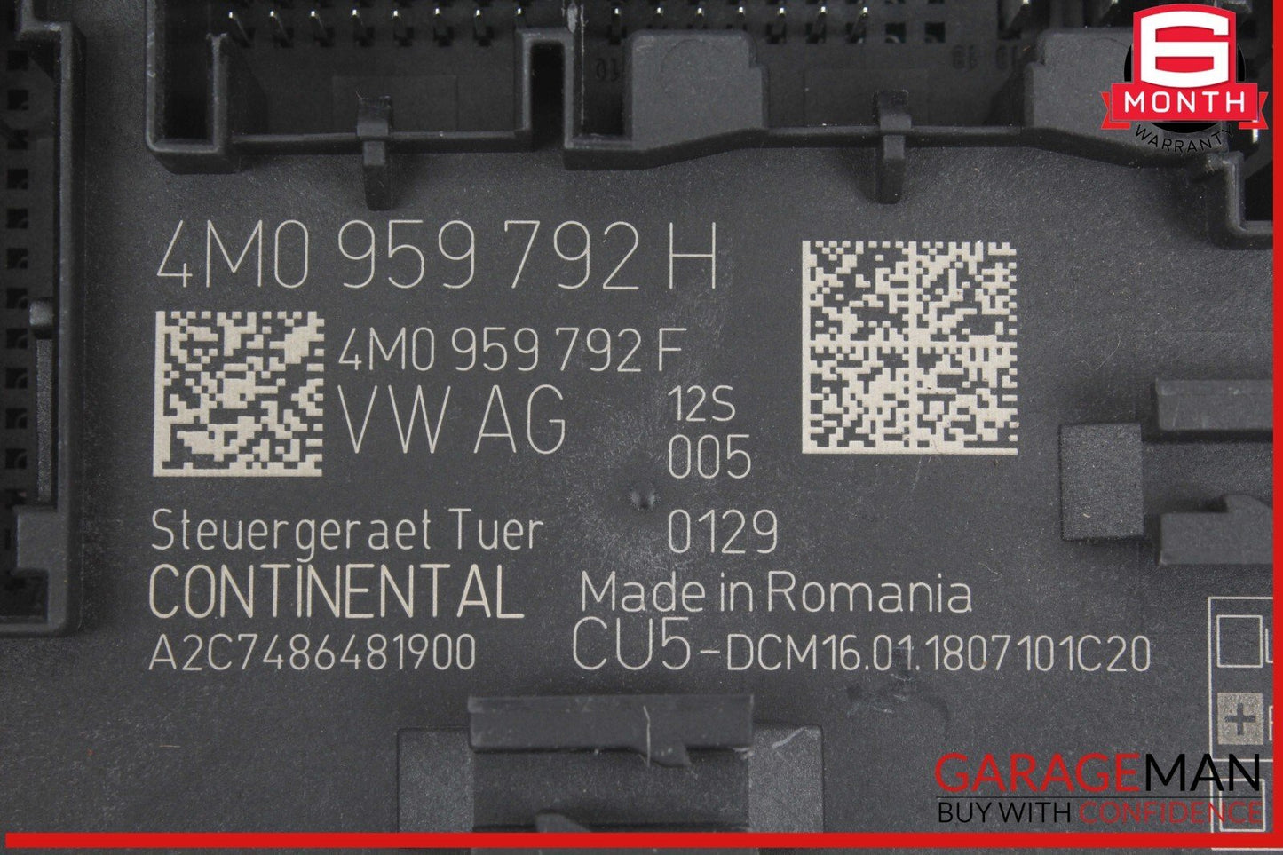 17-24 Audi RS5 S5 Q7 Front Right Passenger Side Door Control Module Unit OEM