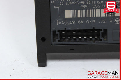 07-13 Mercedes W221 S550 S65 S63 AMG Front Left Side Under Seat Controller Unit