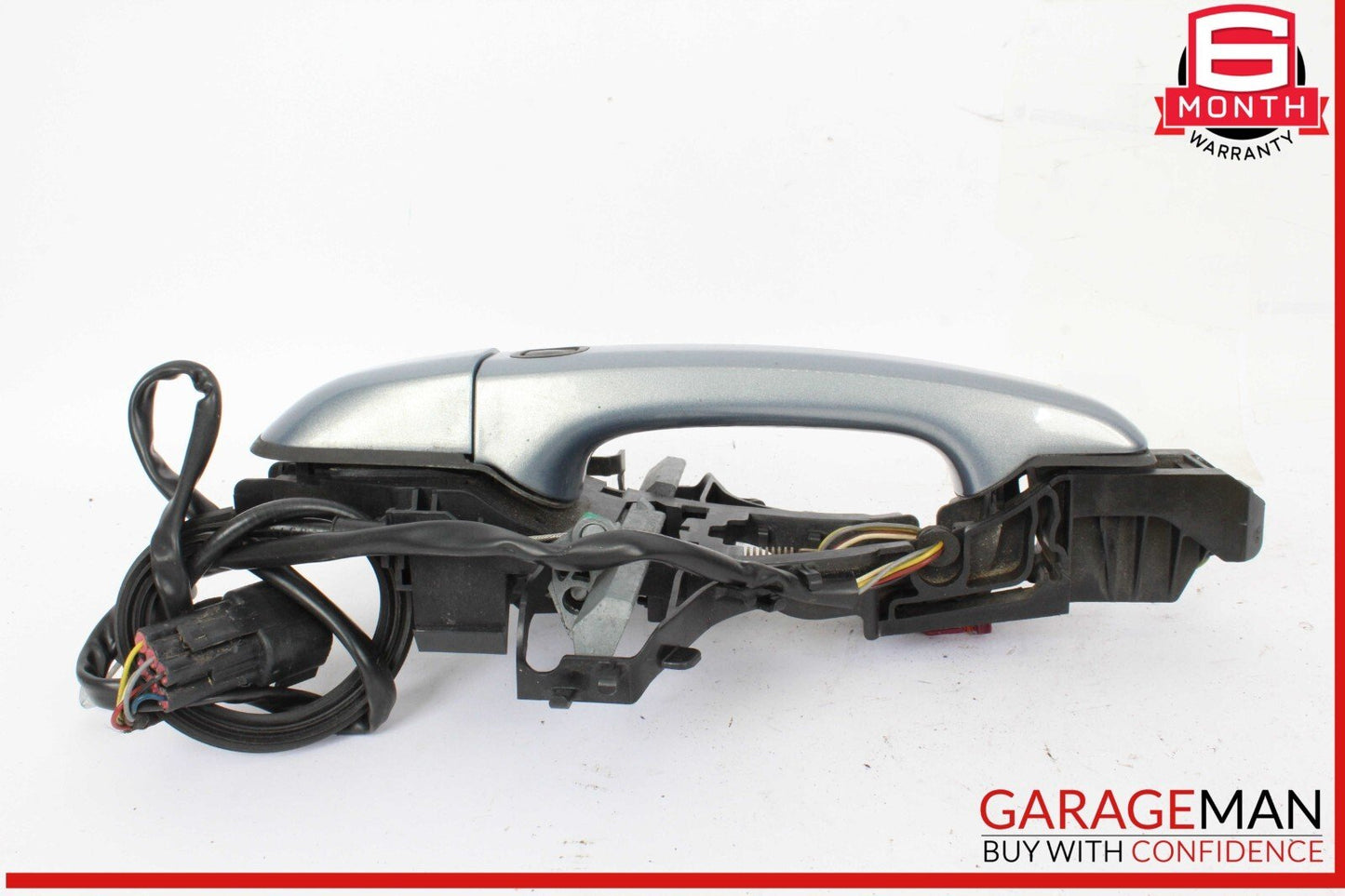 09-15 Jaguar X250 XF Rear Left Exterior Door Handle w/ Cable & Bracket OEM