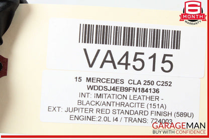 14-18 Mercedes W117 CLA250 CLA45 AMG Fuel Vapor Evaporator Charcoal Canister OEM