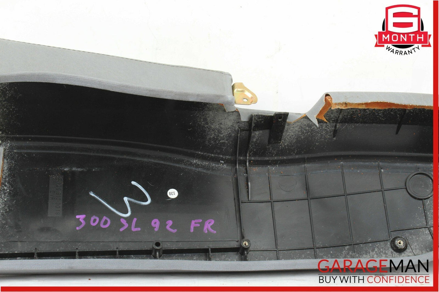 90-95 Mercedes R129 SL300 500SL Left Driver Side Seat Cover Panel Trim Gray OEM