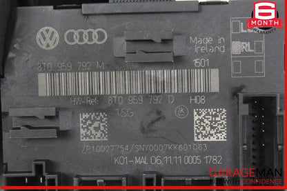 09-12 Audi S4 Front Right Passenger Side Door Control Module Unit 8T0959792M OEM