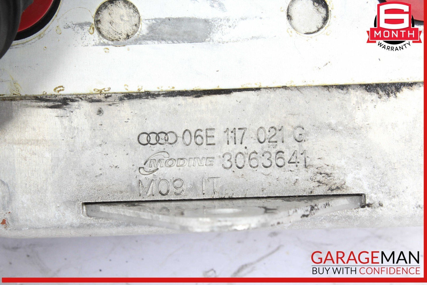 09-17 Audi Q5 Engine Oil Cooler Radiator 06E117021G OEM