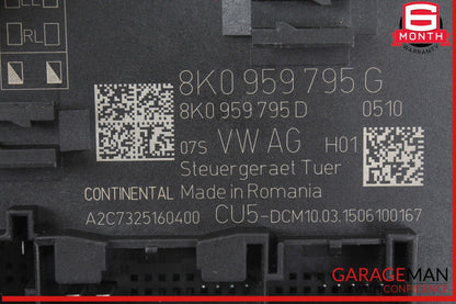 13-17 Audi Q5 Rear Left Driver Side Door Control Module Unit 8K0959795G OEM