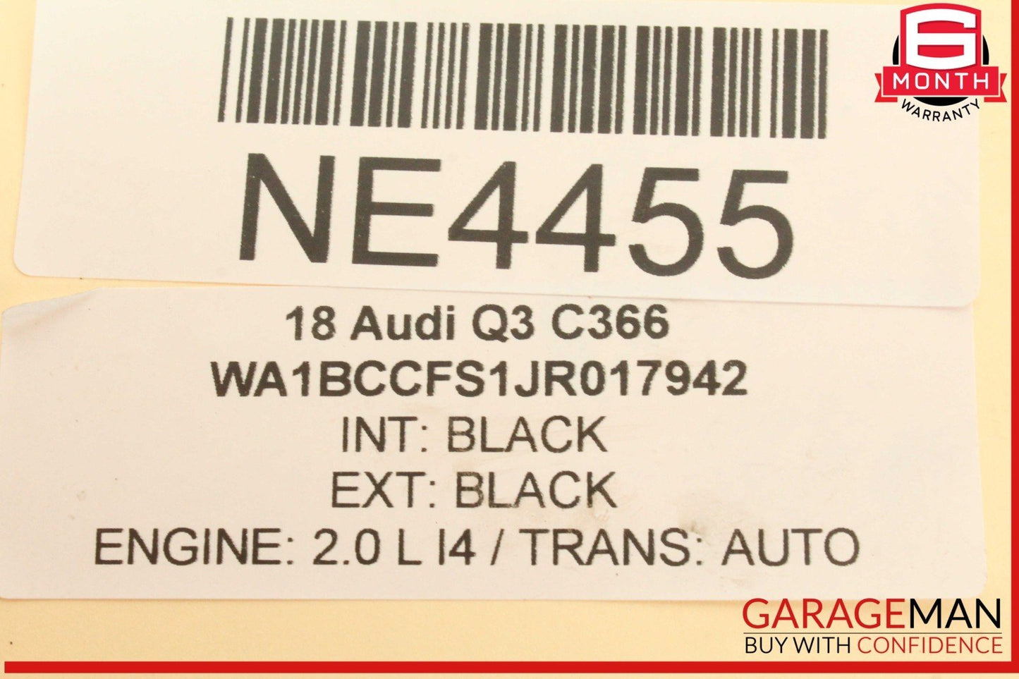 15-18 Audi Q3 Power Brake Booster Master Cylinder w/ Reservoir 5N1614105M OEM