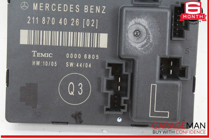03-09 Mercedes W211 E550 E63 AMG Rear Left Driver Side Door Control Module OEM