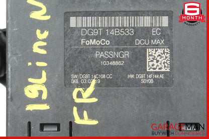 19-21 Lincoln Nautilus Front Right Passenger Door Control Module OEM