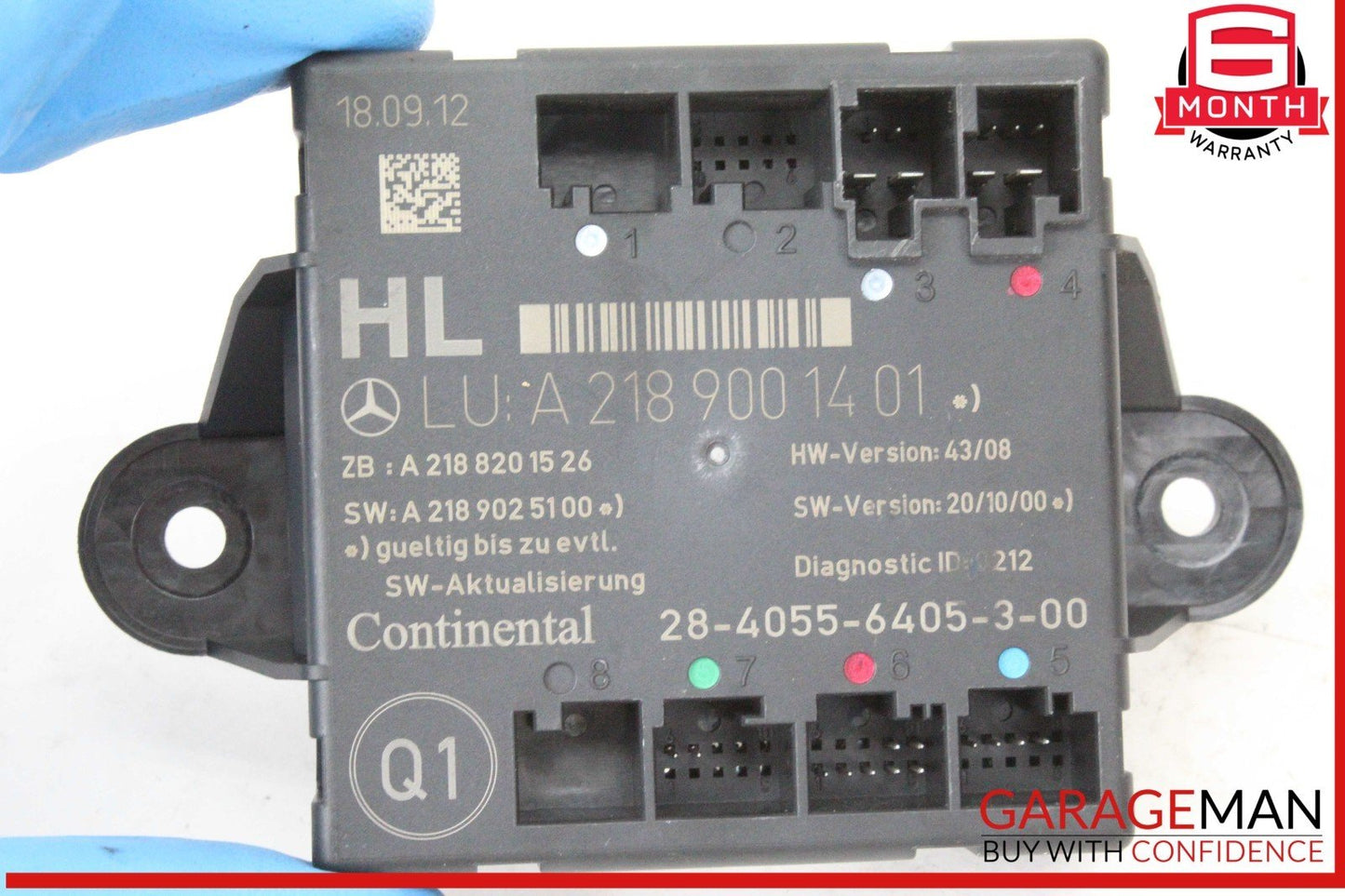 08-18 Mercedes W204 C250 CGI Rear Left Driver Side Door Control Module Unit OEM