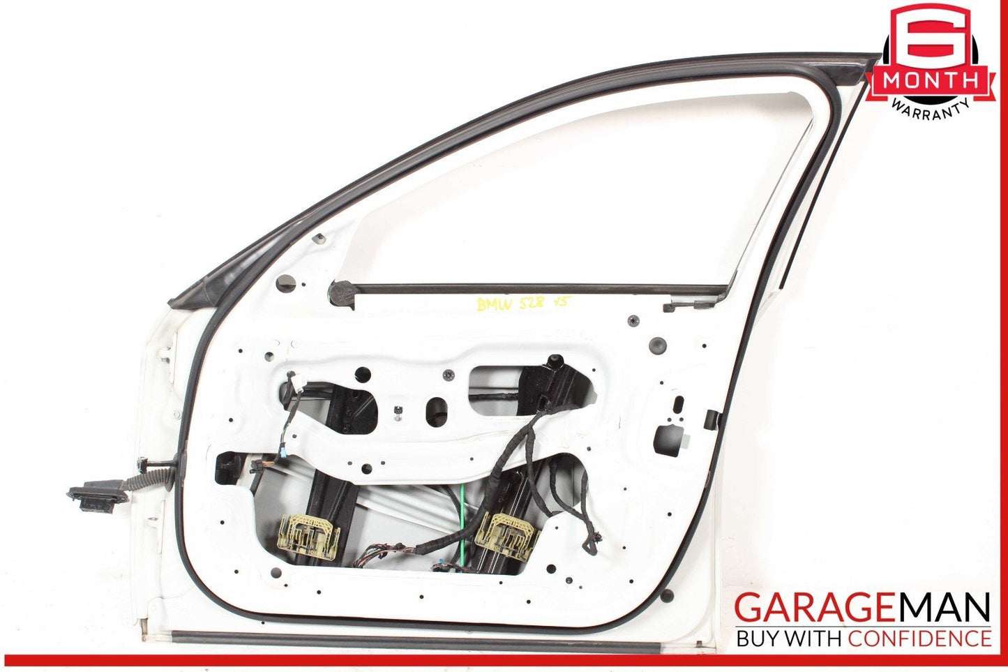 11-16 BMW 528i 535i 550i Front Right Passenger Side Door Shell Panel White OEM