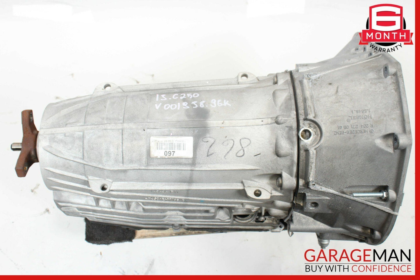 12-15 Mercedes C250 SLK250 7G Tronic Automatic Transmission Assembly 722.997 96k