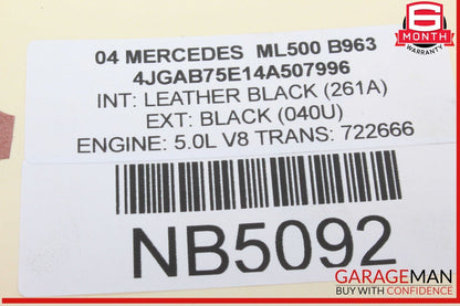 98-05 Mercedes W163 ML500 Rear Left Side Quarter Window Regulator Motor OEM